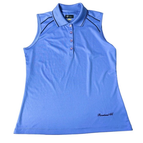 Greg Norman Women's Polo Lavender Golf Collared Tank Top Shirt Size Medium - Picture 4 of 9